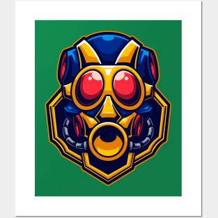 Robot Mask Posters and Art